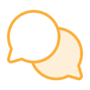 Icon of two chat bubbles